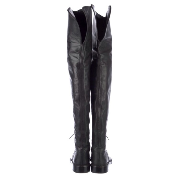 Not for sale !!!Chanel black leather cc logo over the knee riding boots - Picture 4 of 16
